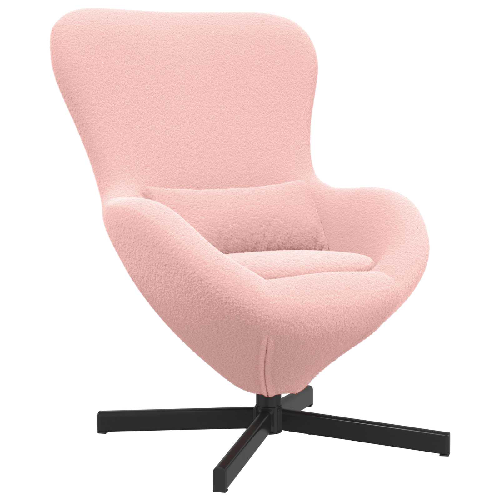 Eiersessel Hellgrau 63 x 73 x 90 cm Stoff