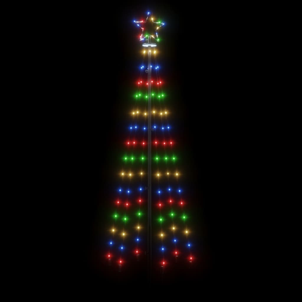 LED-Weihnachtsbaum mit Erdnägeln Mehrfarbig 310 LEDs 300 cm