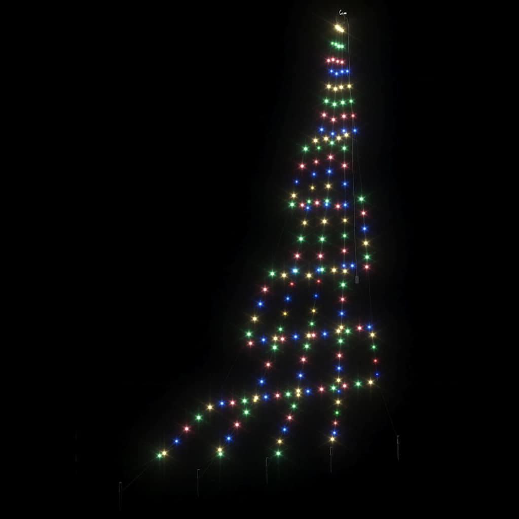 LED Weihnachtsbaum mit Erdspießen Warmes Weiß 182 cm Metall