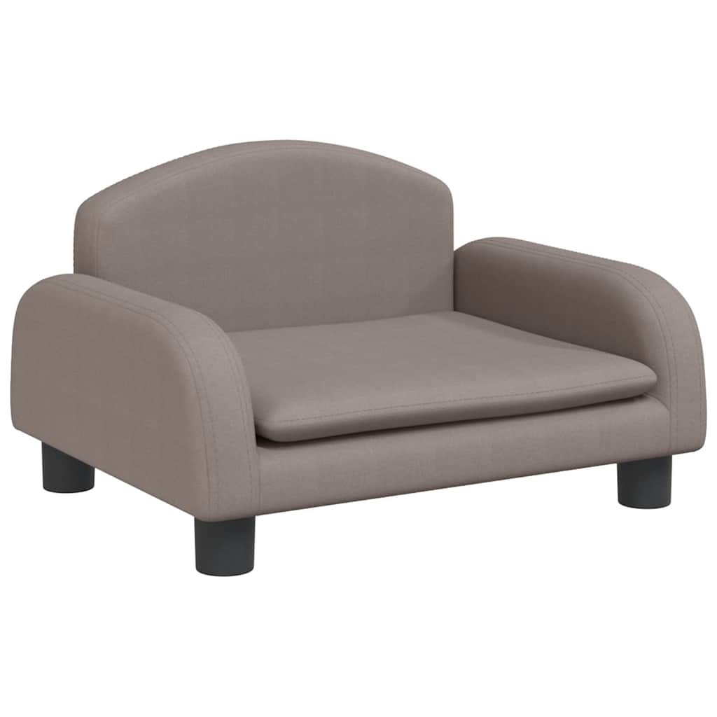 Kindersofa Creme 70x45x30 cm Stoff