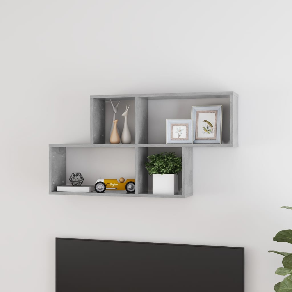 Wandregal Weiß 100x18x53 cm Holzwerkstoff