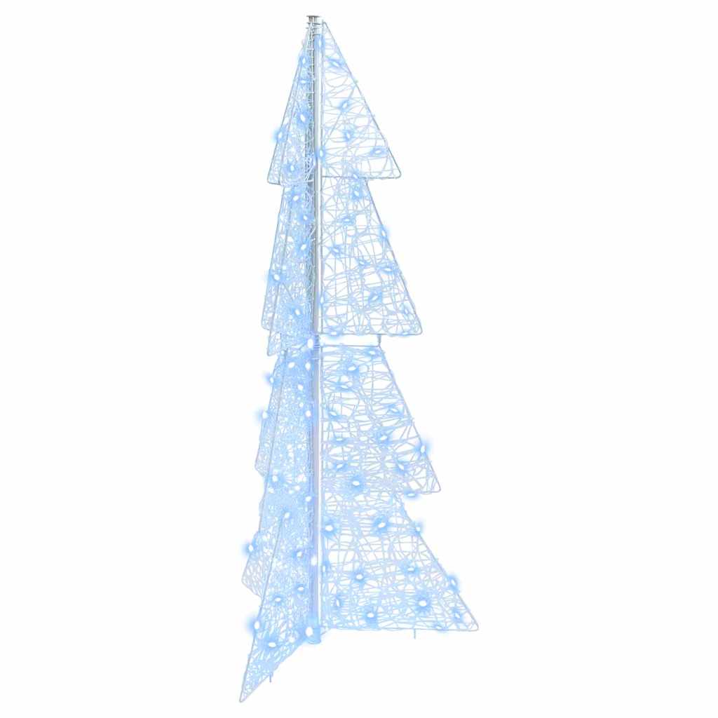 Weihnachtsbaum mit 100 LEDs Warmes Weiß 120 cm Acryl