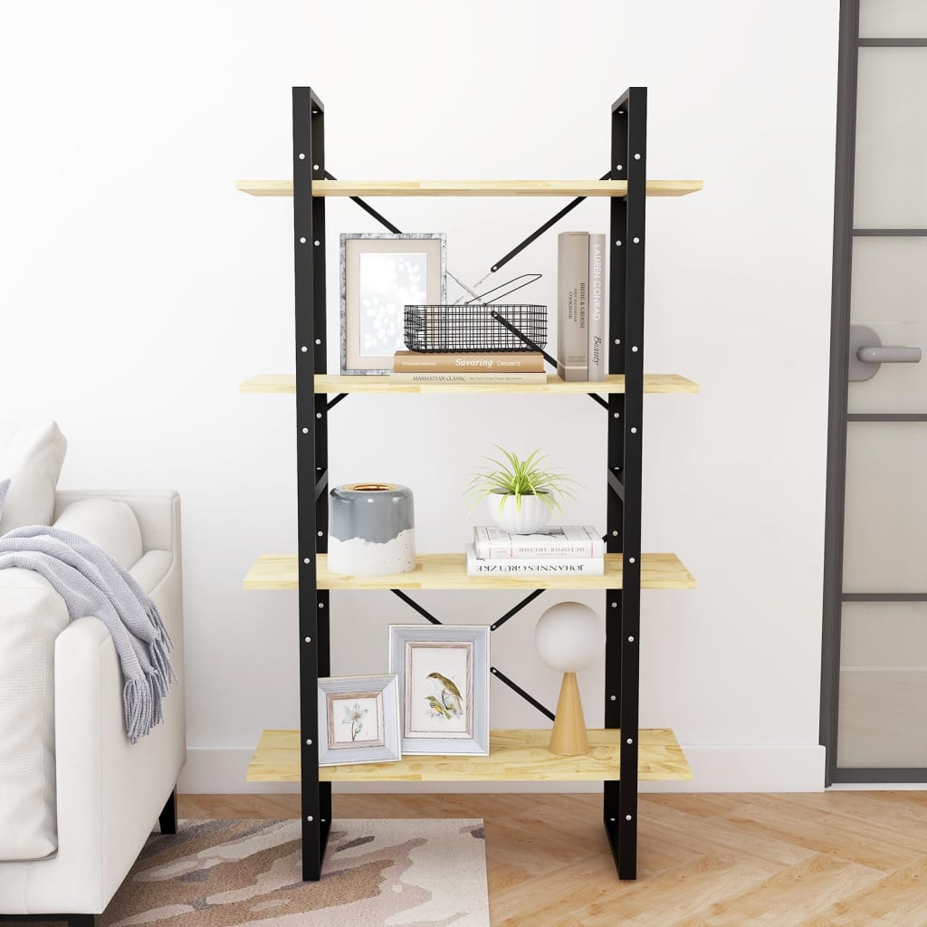 Bücherregal 2 Fächer Weiß 80x30x70 cm Holzwerkstoff