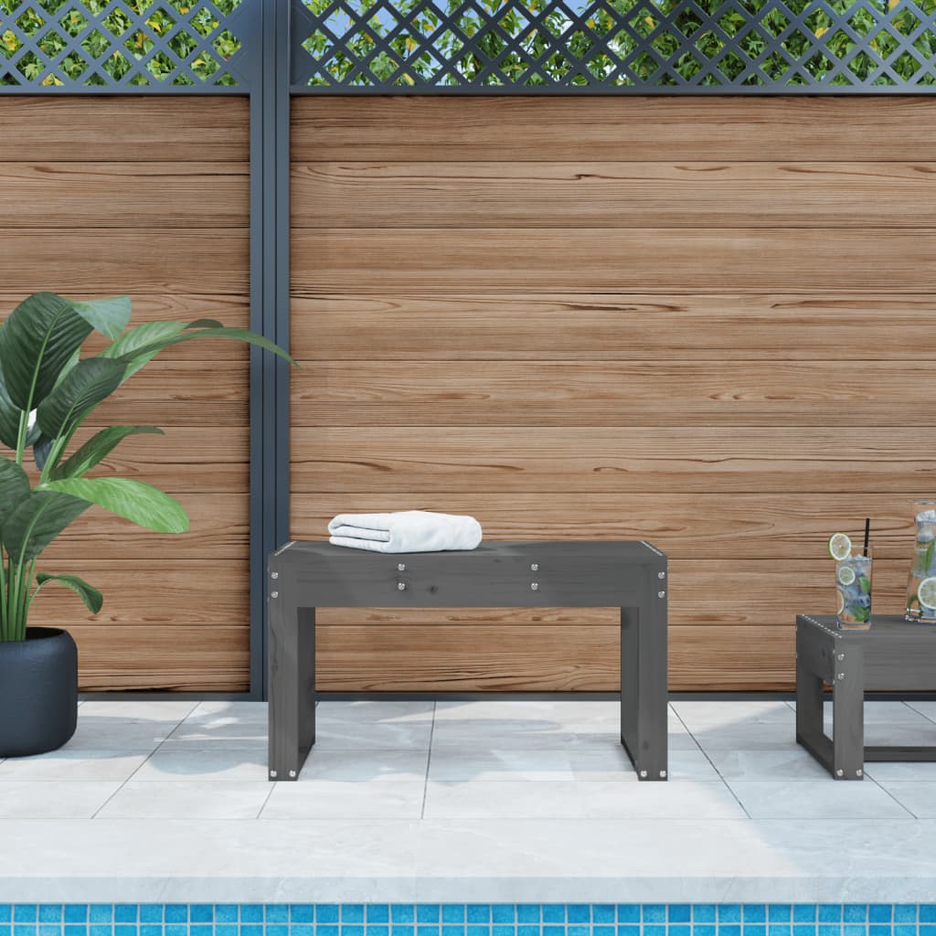 Gartenbank 80x38x45 cm Massivholz Kiefer