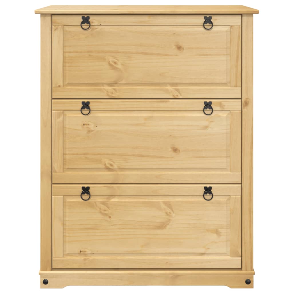 Schuhschrank Corona 99x32x47 cm Massivholz Kiefer