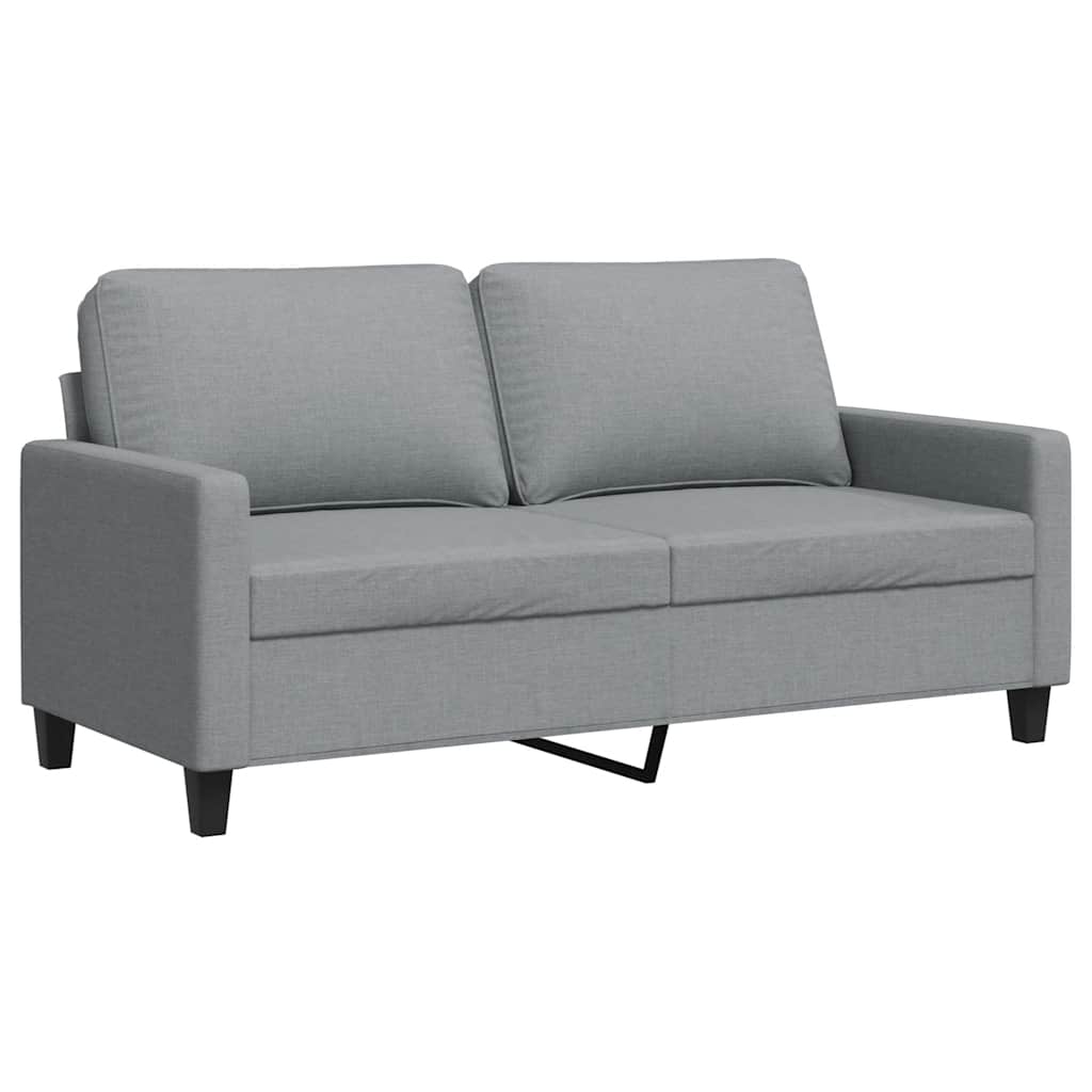 3-Sitzer-Sofa Hellgrau 180 cm Stoff