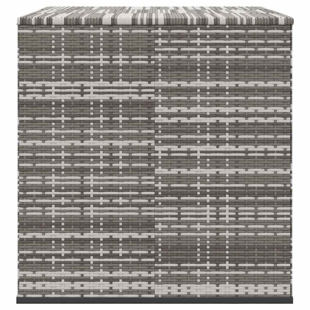 Garten-Kissenbox PE Rattan 100x49x103,5 cm Schwarz
