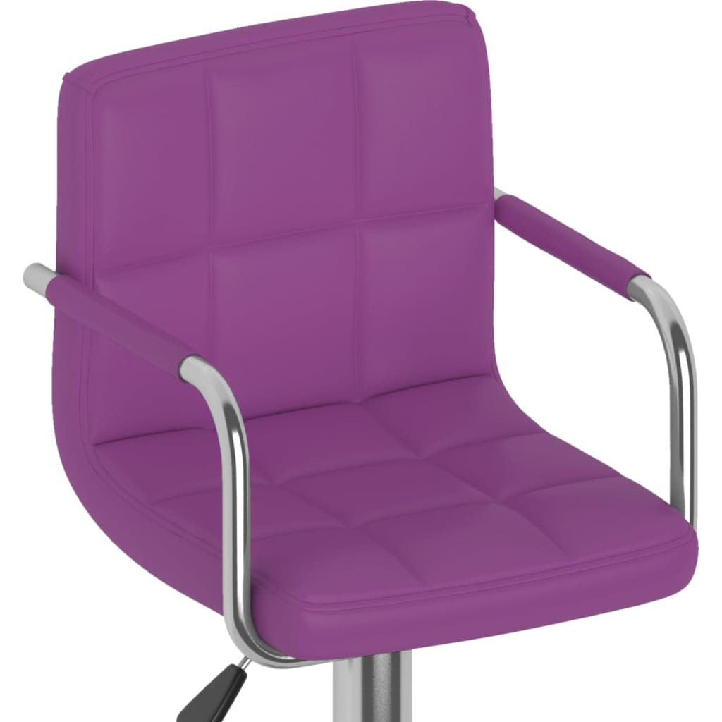 Barhocker 2 Stk. Rot Kunstleder