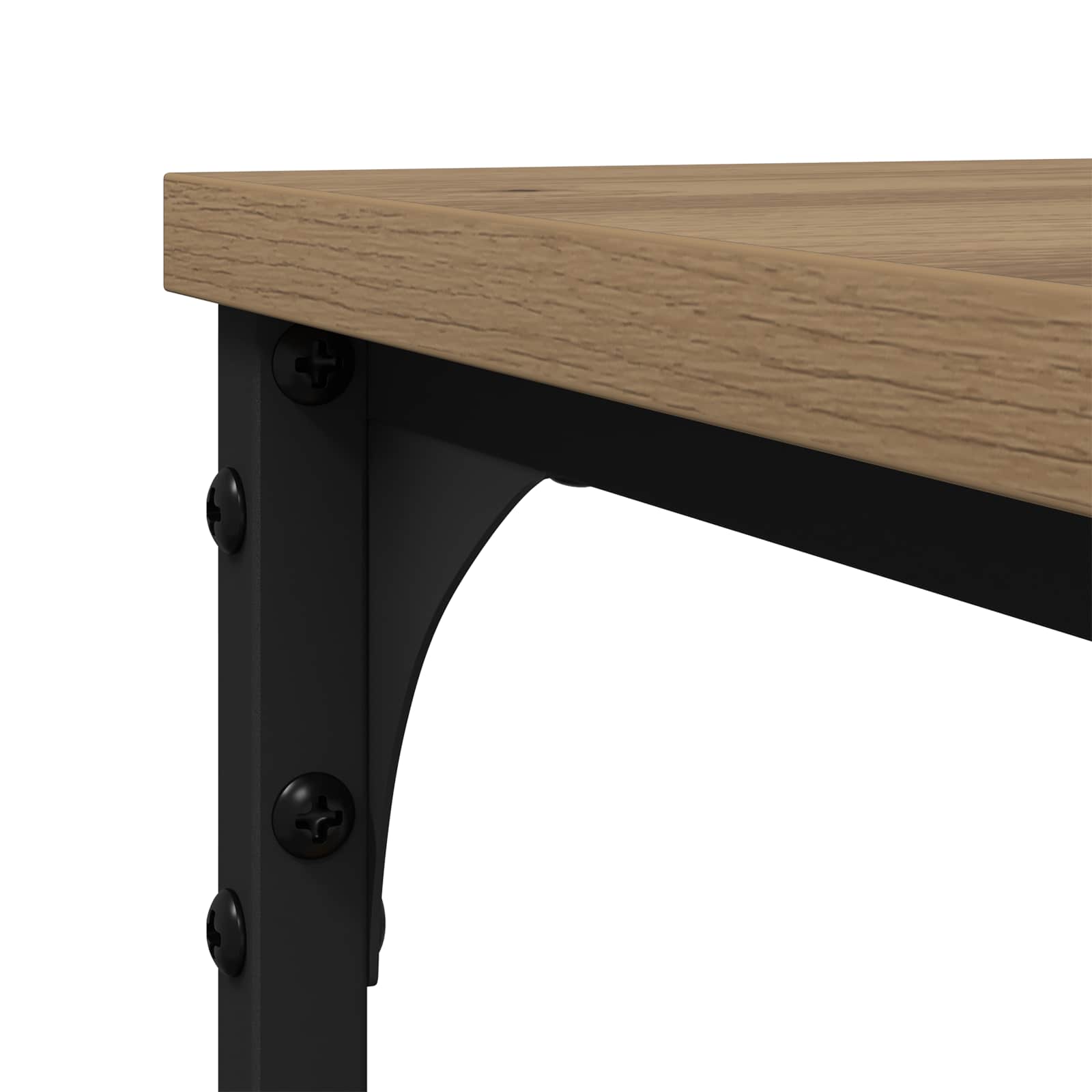 Beistelltisch Schwarz 50x35x52 cm Holzwerkstoff