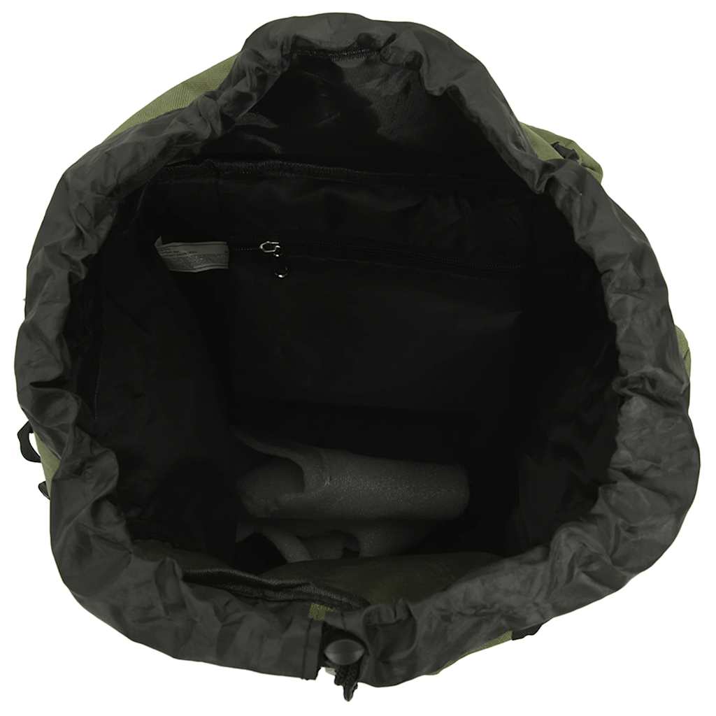Wanderrucksack Schwarz 60 L Oxford-Gewebe