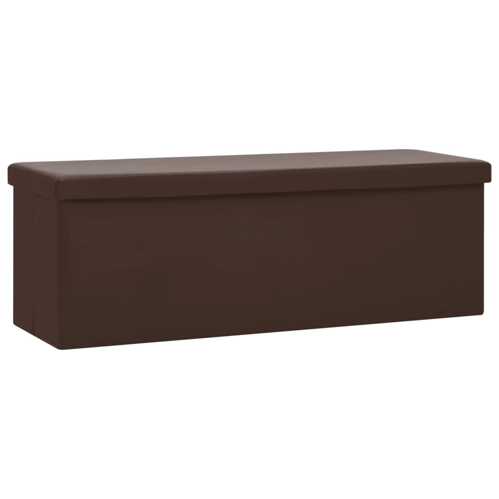 Faltbare Sitzbank mit Stauraum Weinrot PVC