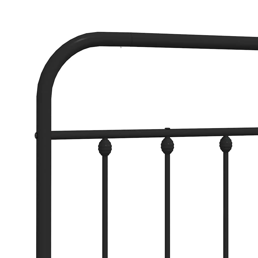 Ersatz-Kopfteil Metall Schwarz 75 cm