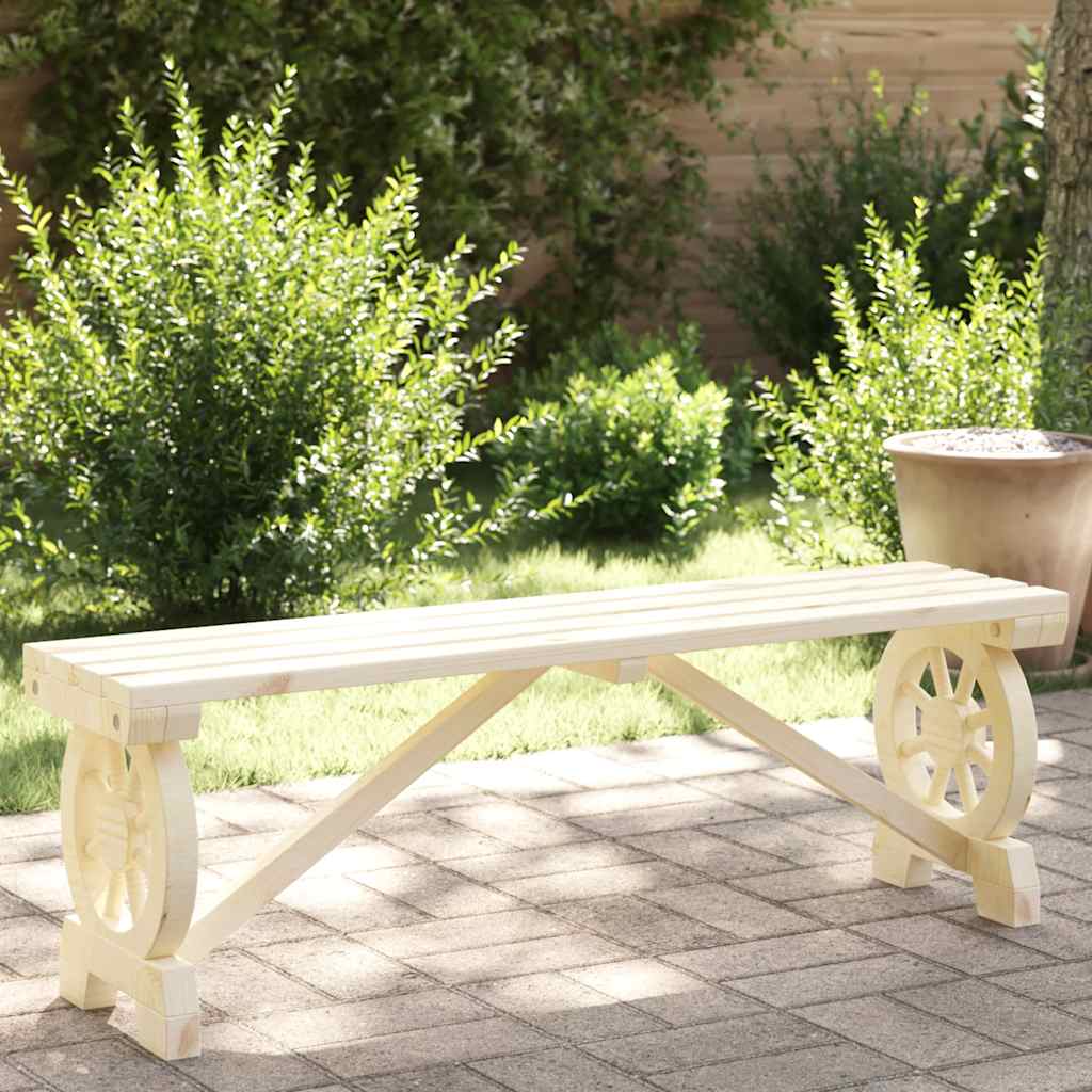 Garten-Fußhocker 40x36,5x38,5 cm Massivholz Tanne
