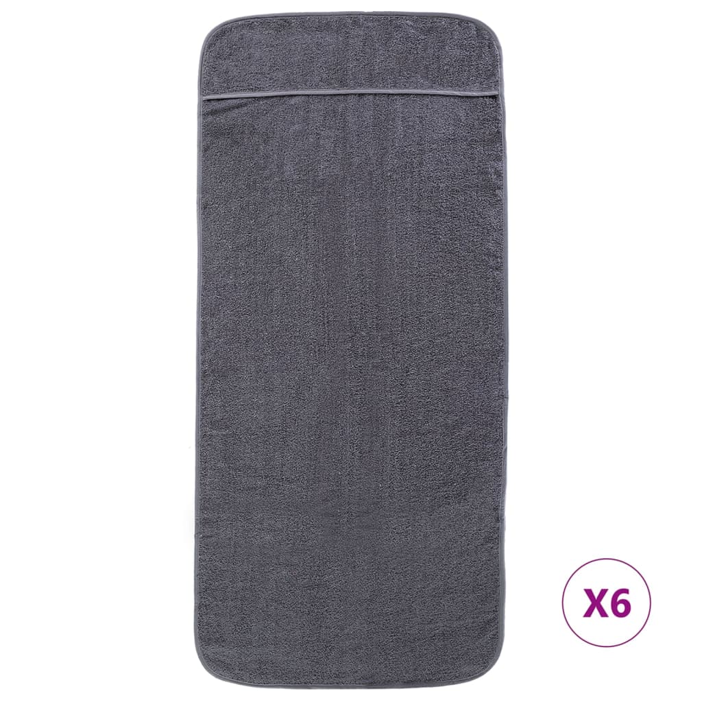 Strandtücher 4 Stk. Weiß 60x135 cm Stoff 400 GSM