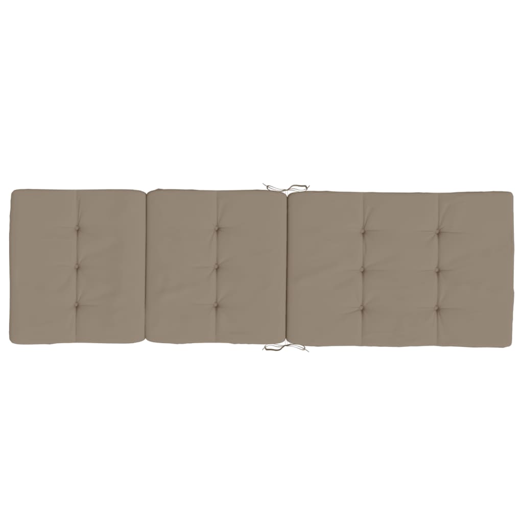 Liegestuhl-Auflagen 2 Stk. Creme Oxford-Gewebe