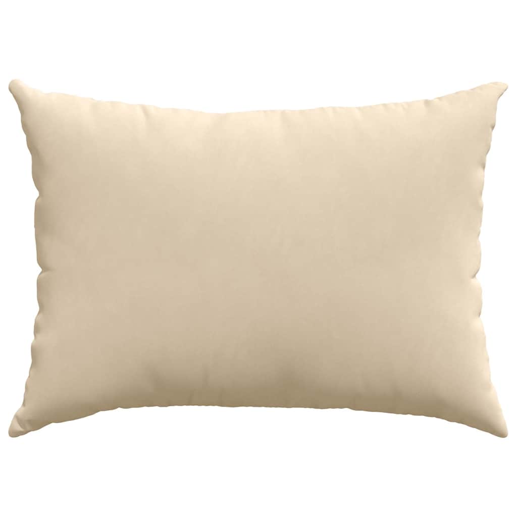 Sofakissen 2 Stück Taupe 50 x 30 cm Stoff