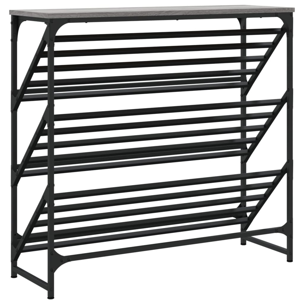 Schuhregal Schwarz 60x30x45 cm Holzwerkstoff