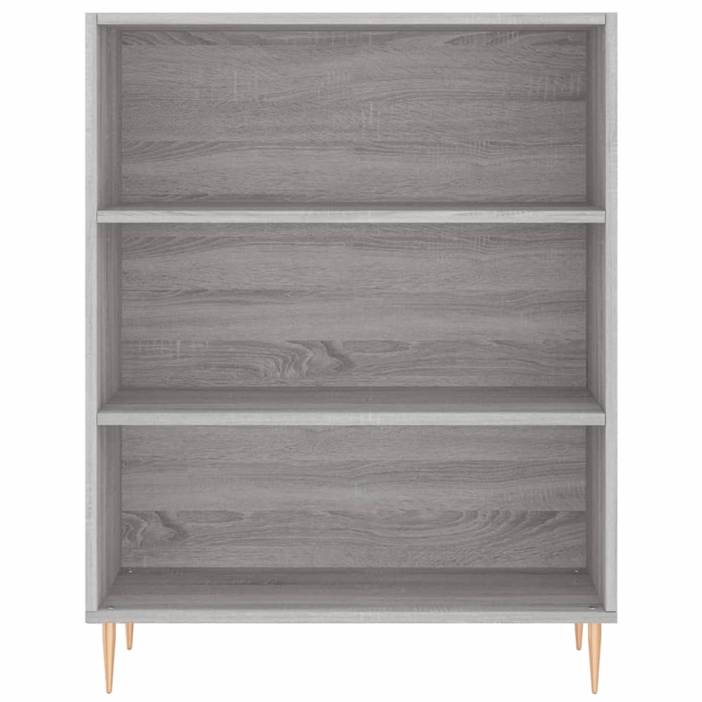 Bücherregal Betongrau 69,5x32,5x90 cm Holzwerkstoff