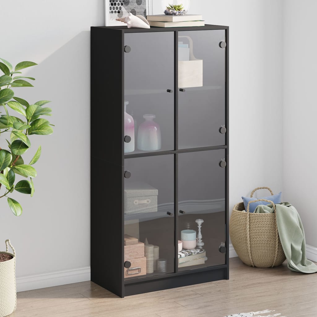 Bücherschrank mit Türen Weiß 136x37x142 cm Holzwerkstoff