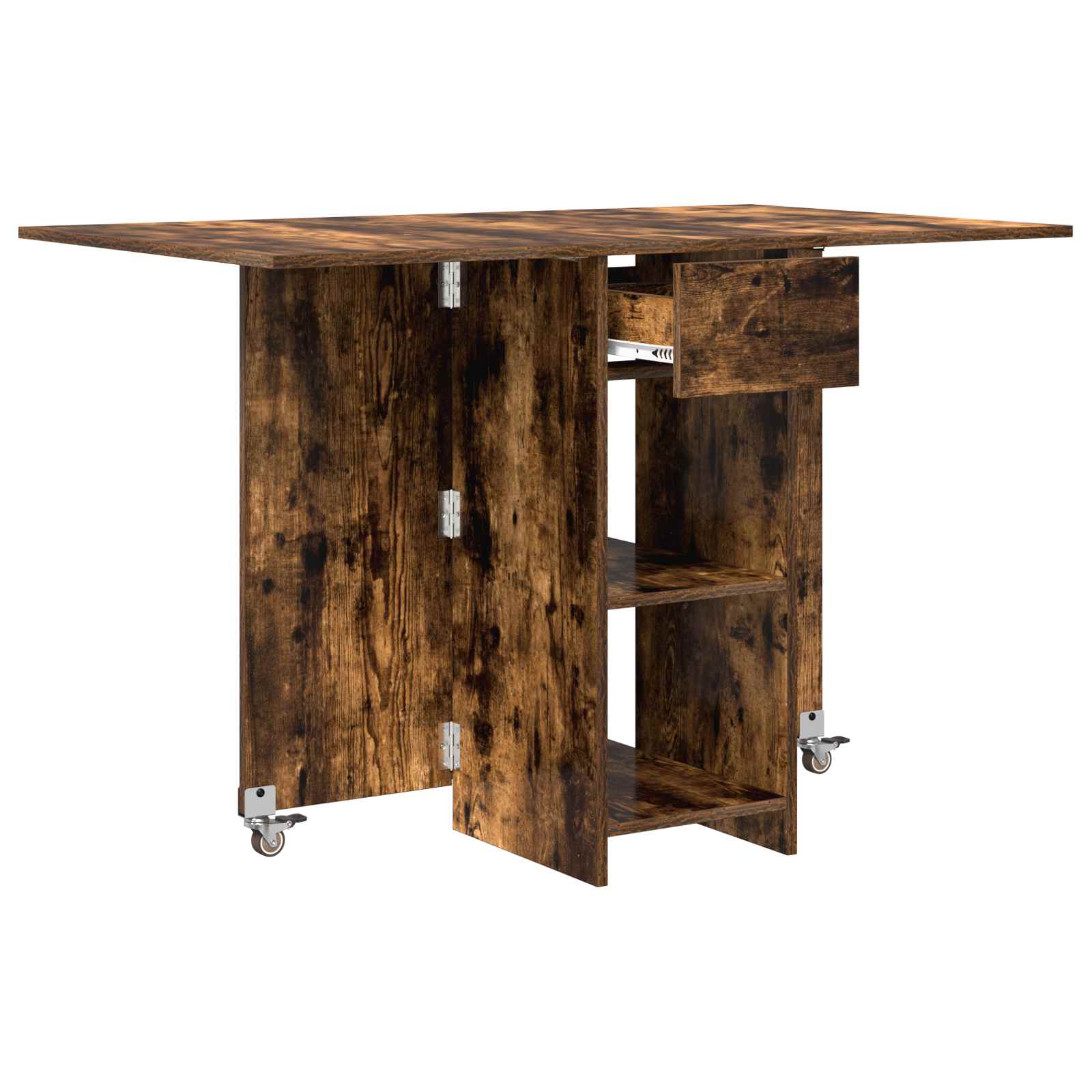 Esstisch 115 x 70 x 75 cm Holzwerkstoff Weiß Rechtwinklig