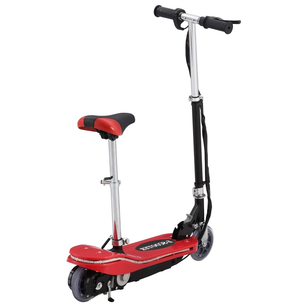 E-Scooter mit LED 120 W Schwarz