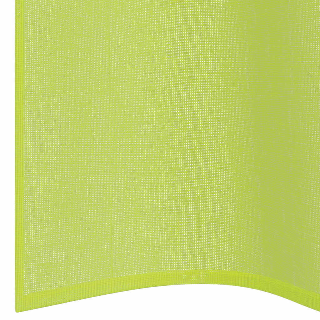 Voile Vorhänge mit Ösen 2 Stk. Apfelgrün 140x140 cm
