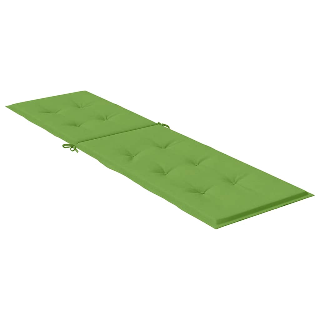 Liegestuhl-Auflage Melange Hellgrau (75+105) x 50 x 4 cm Stoff