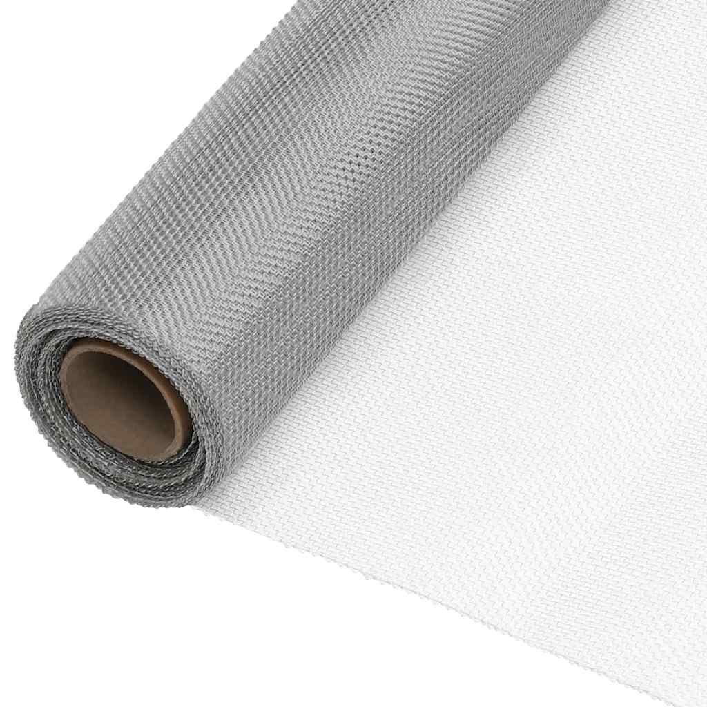 Drahtzäune 100 x 500 cm Mesh Edelstahl 201 Silber