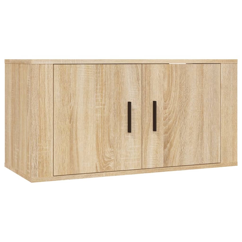 3-tlg. TV-Schrank-Set Weiß Holzwerkstoff