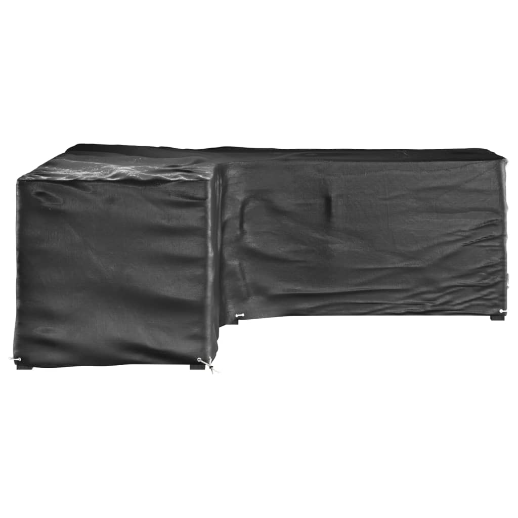 Gartenmöbel-Abdeckungen 2 Stk. L-Form 12 Ösen 250x250x90 cm