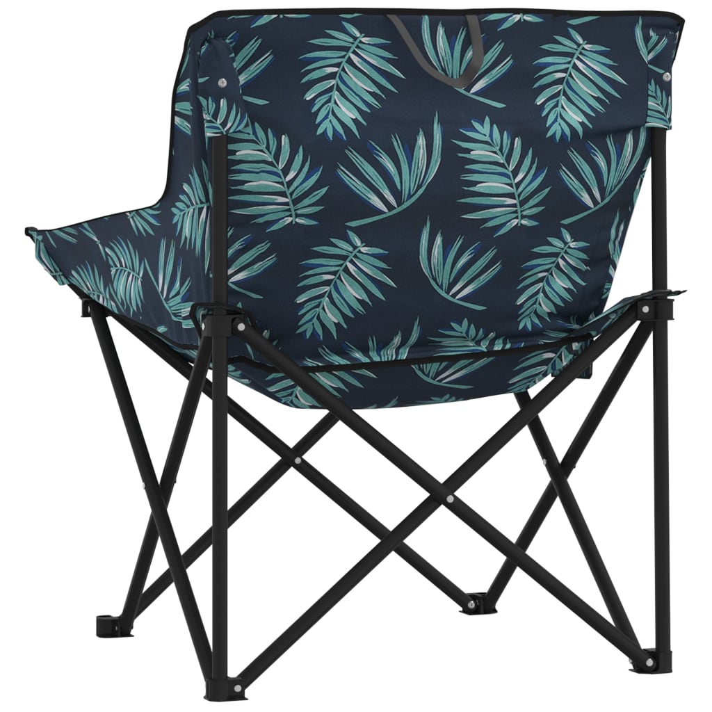 Campingstühle 2 Stk. mit Tasche Klappbar Schwarz