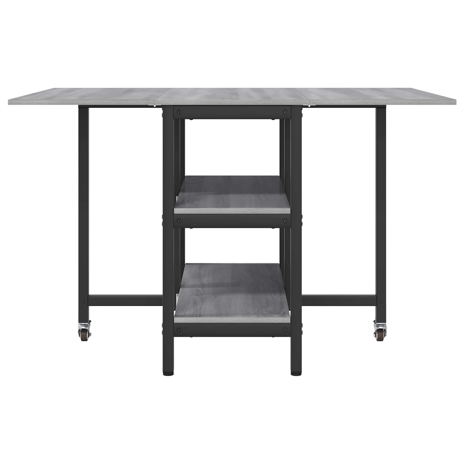 Esstisch 122 x 80 x 76,5 cm Holzwerkstoff Schwarze Eiche