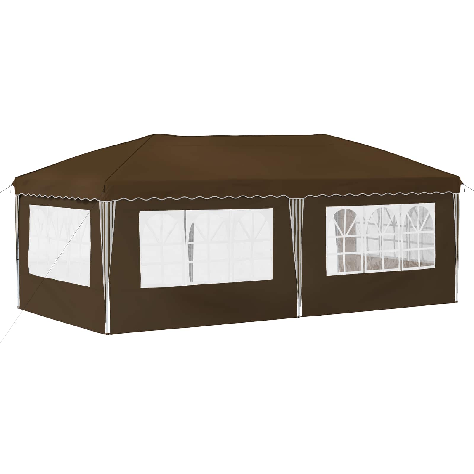 Pop-up Partyzelt 575 x 290 x 245 cm Creme