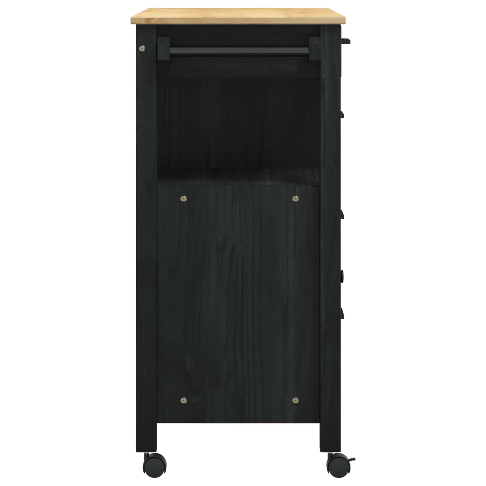 Küchenwagen MONZA 84x40x88,5 cm Massivholz Kiefer