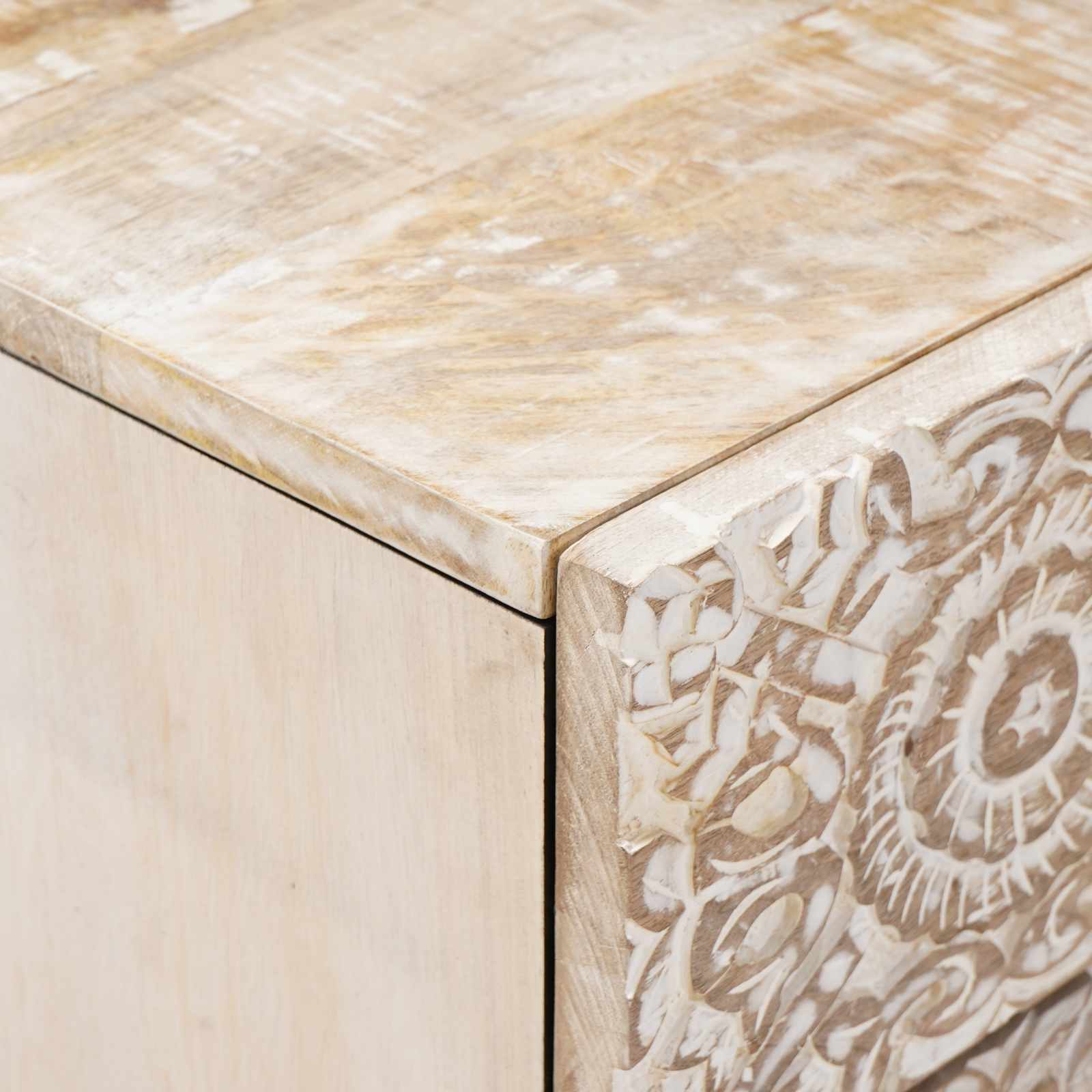 Bettkasten Braun 50 x 33 x 60 cm Massivholz Mango