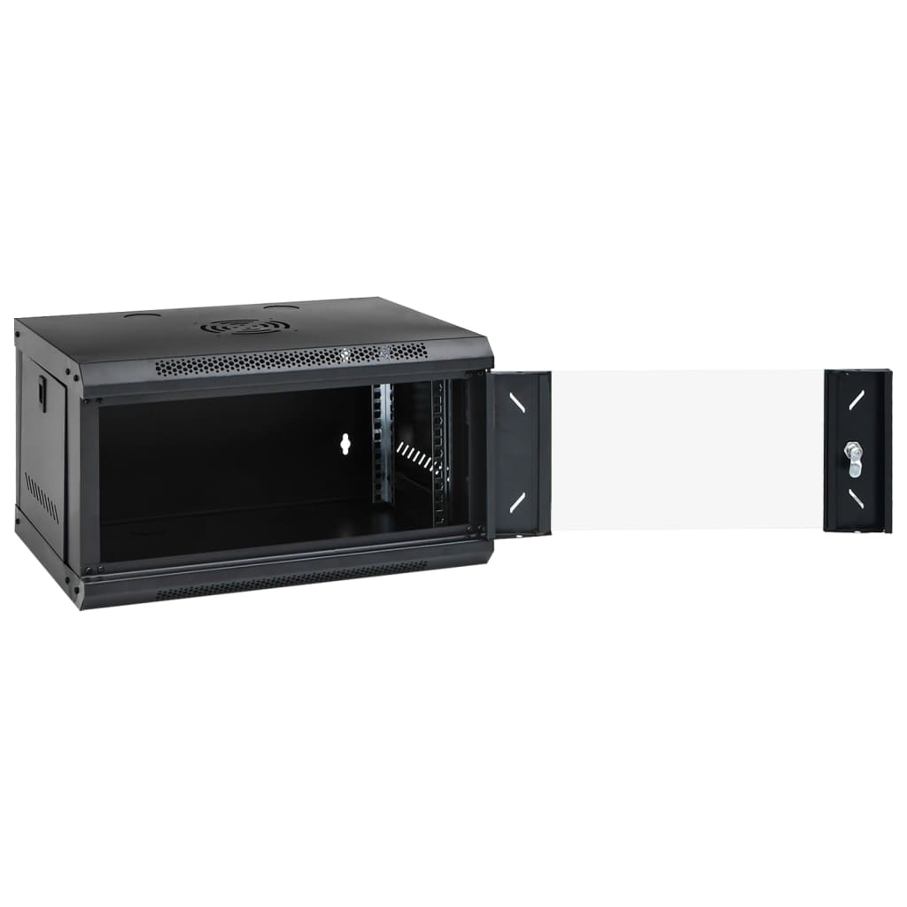 Netzwerkschrank mit Speicher Grau 60 x 45 x 28 cm Stahl