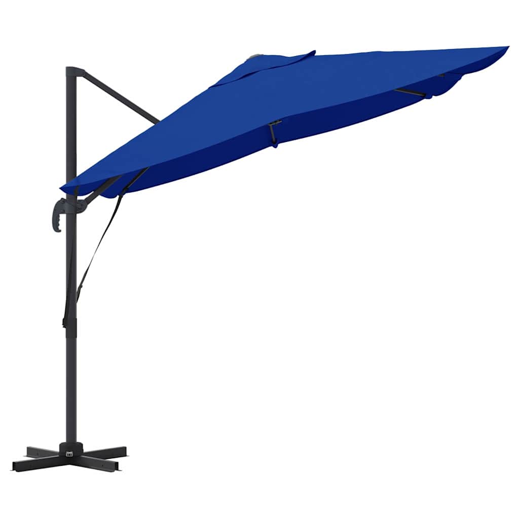 Sonnenschirm Sand 351 x 250 x 260 cm Polyester und Aluminium