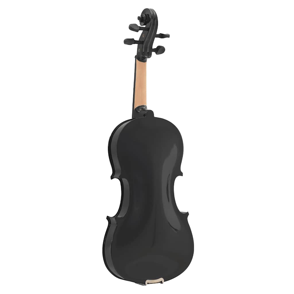 Violine Komplettset mit Bogen und Kinnhalter Dunkles Holz 4/4