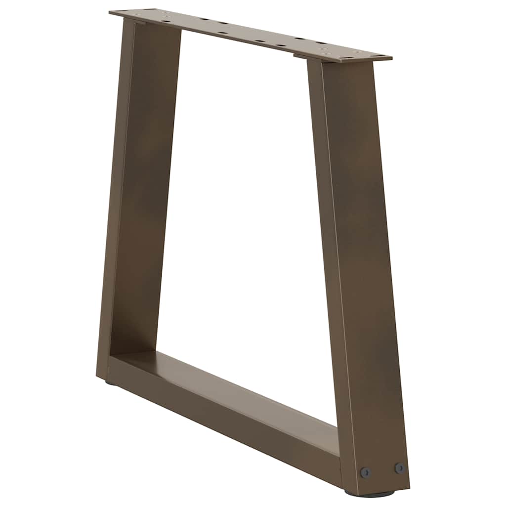 Couchtischbeine V-Form 2 Stück Schwarz 30x(30-31,3) cm Stahl