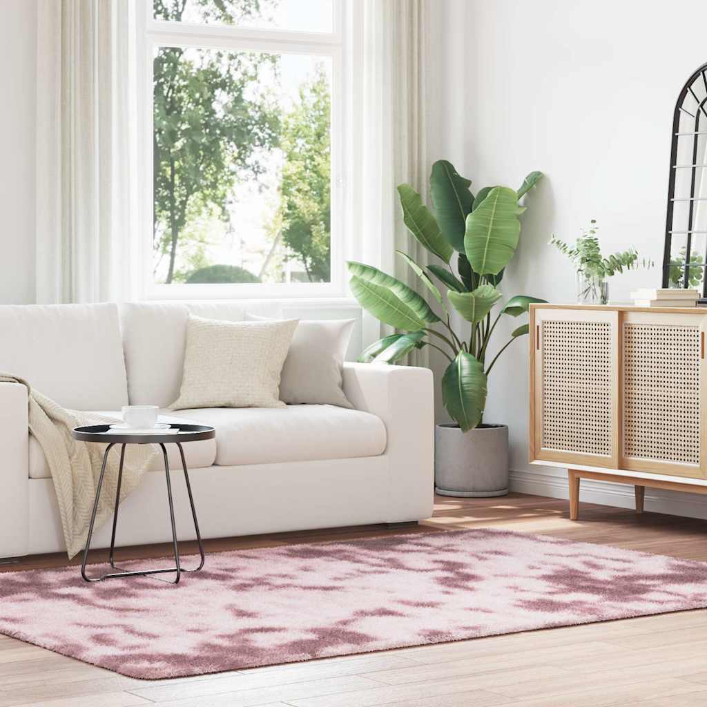 Teppich Shaggy Hochflor NAVARRA Beige 60x100 cm Polyester