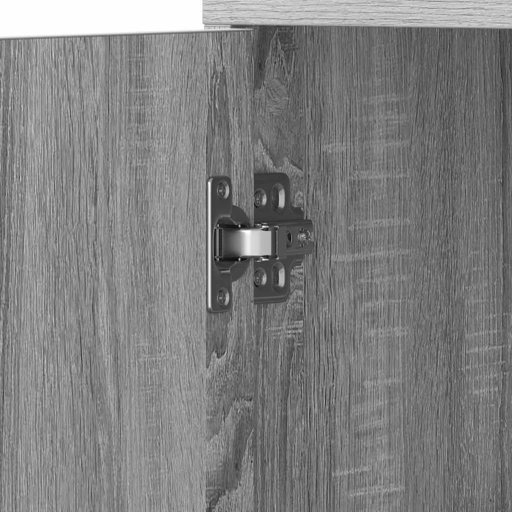 Badezimmerschrank Weiß 30x30x183,5 cm Holzwerkstoff