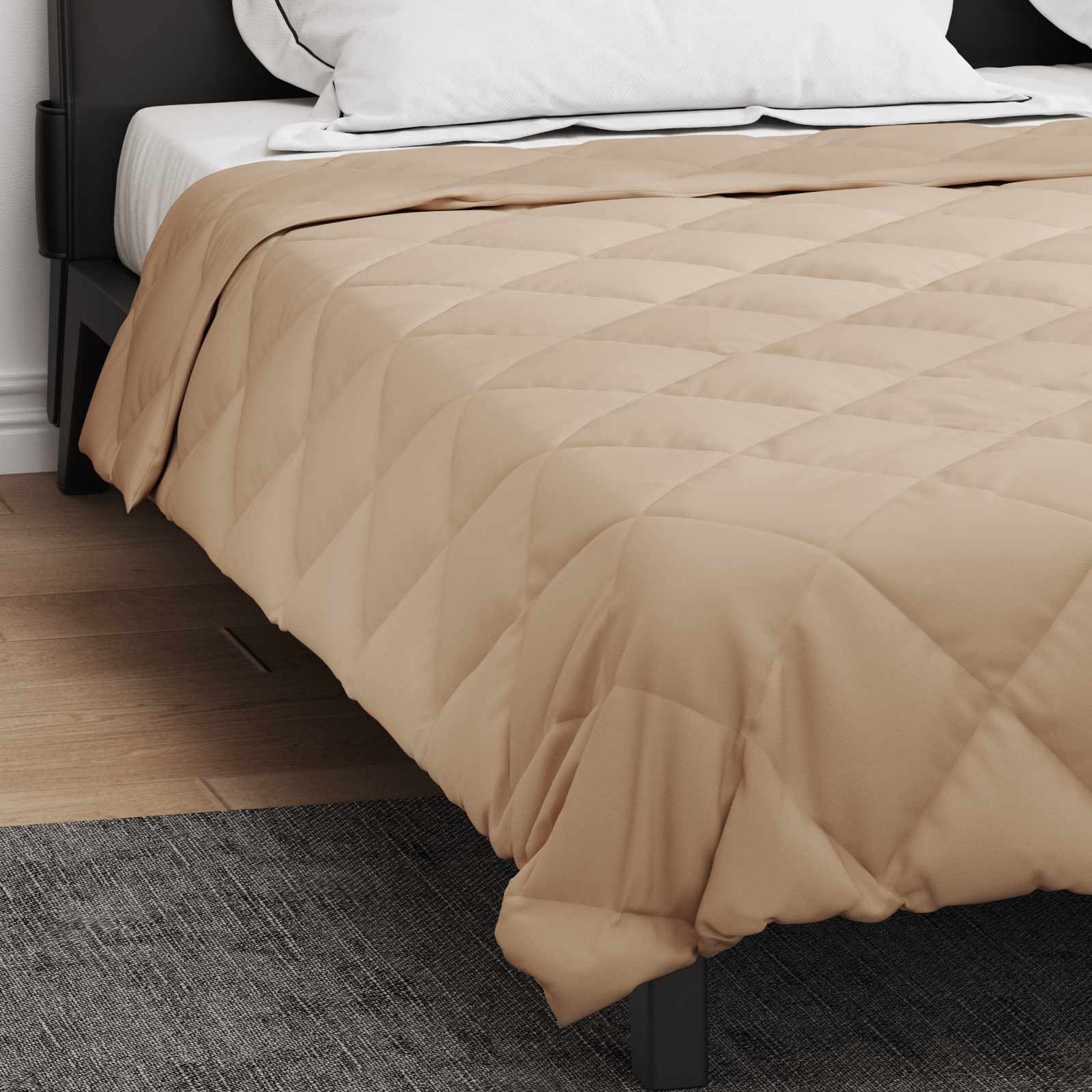 Sommerdecke Anthrazit 200 x 135 cm Mikrofaser