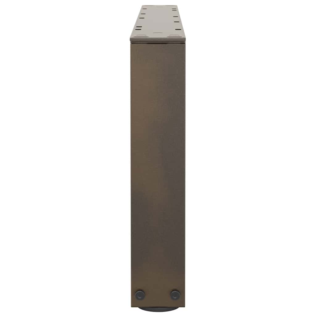 Couchtischbeine V-Form 2 Stück Schwarz 30x(30-31,3) cm Stahl