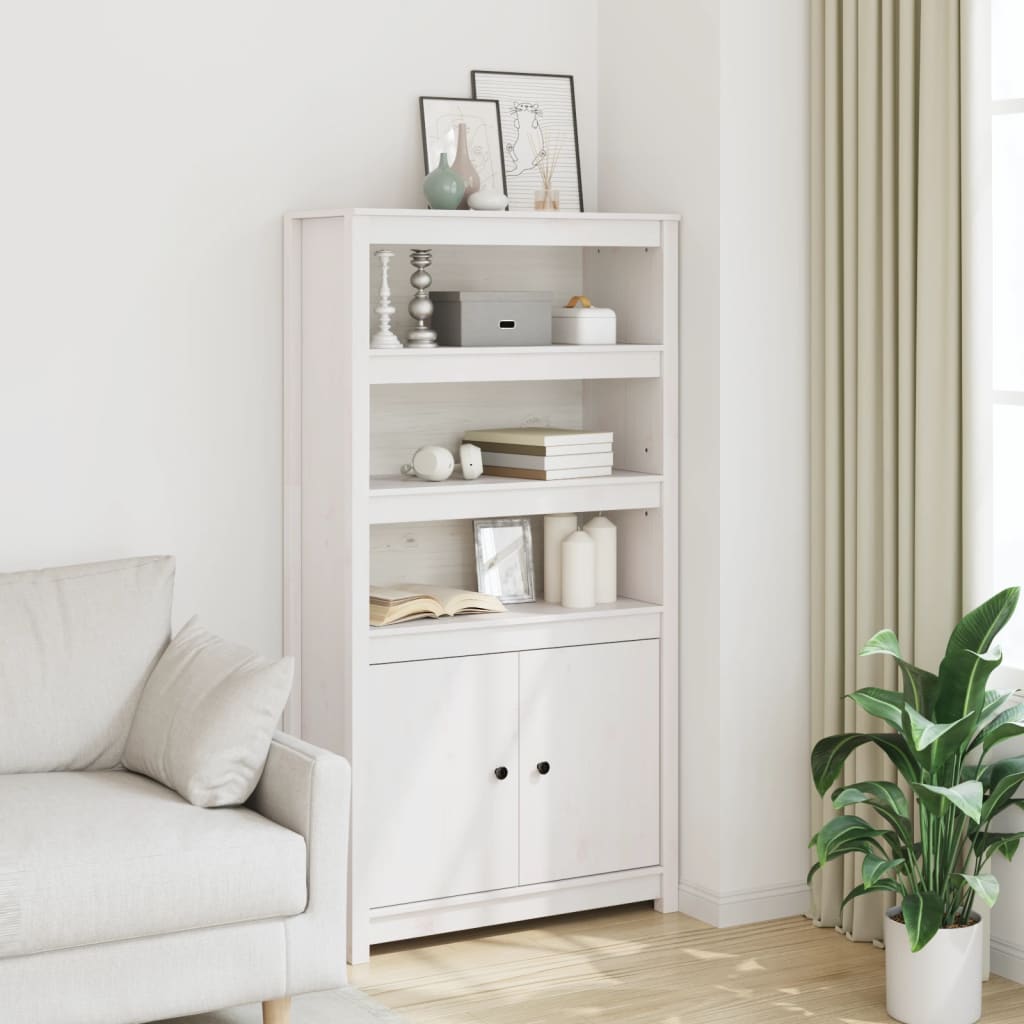 Highboard 80x35x154 cm Massivholz Kiefer
