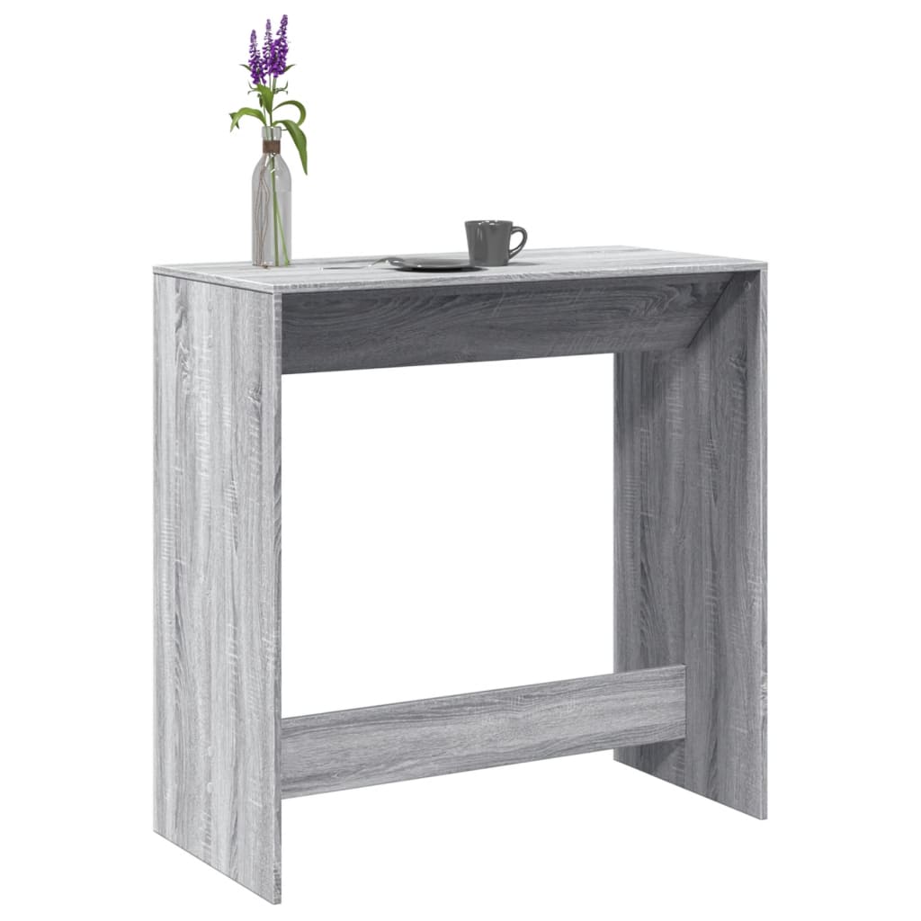 Bartisch Schwarz Eichen-Optik 102 x 50 x 103,5 cm Holzwerkstoff