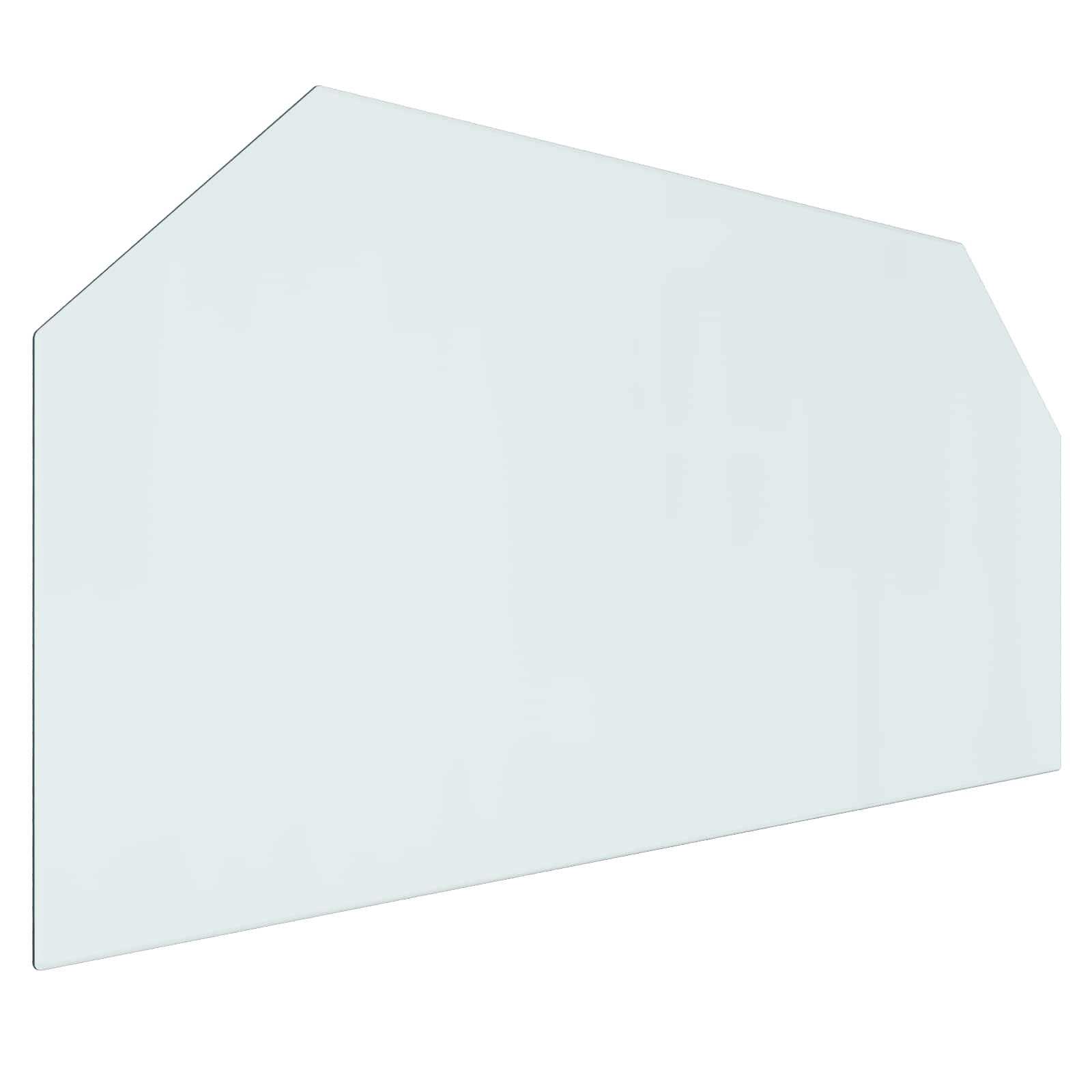 Feuerstelle Glasplatte Transparent 80 x 50 cm Glas