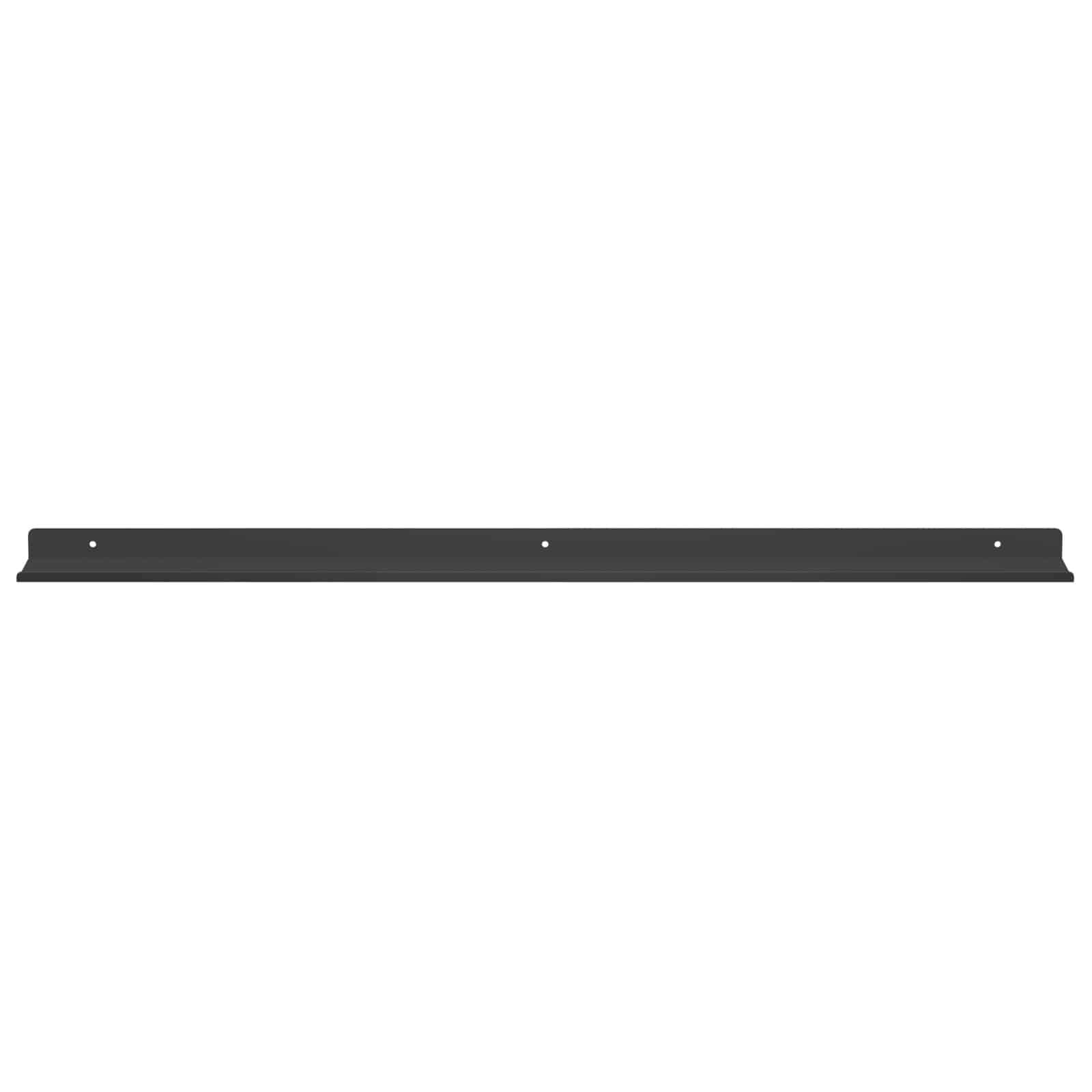 Schwebendes Regal 3 pcs Schwarz 40 x 9 x 2,5 cm Stahl