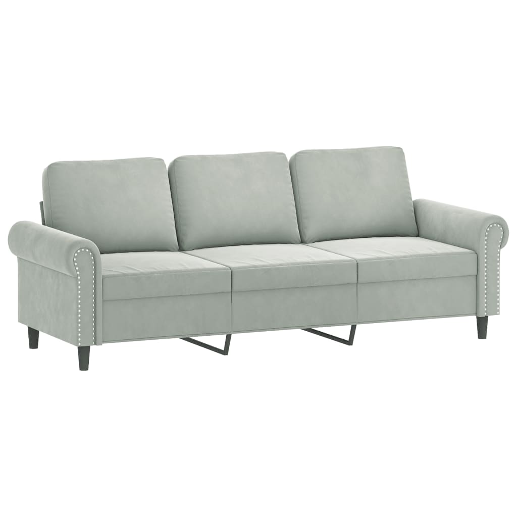 2-Sitzer-Sofa mit Zierkissen Dunkelgrün 120 cm Samt