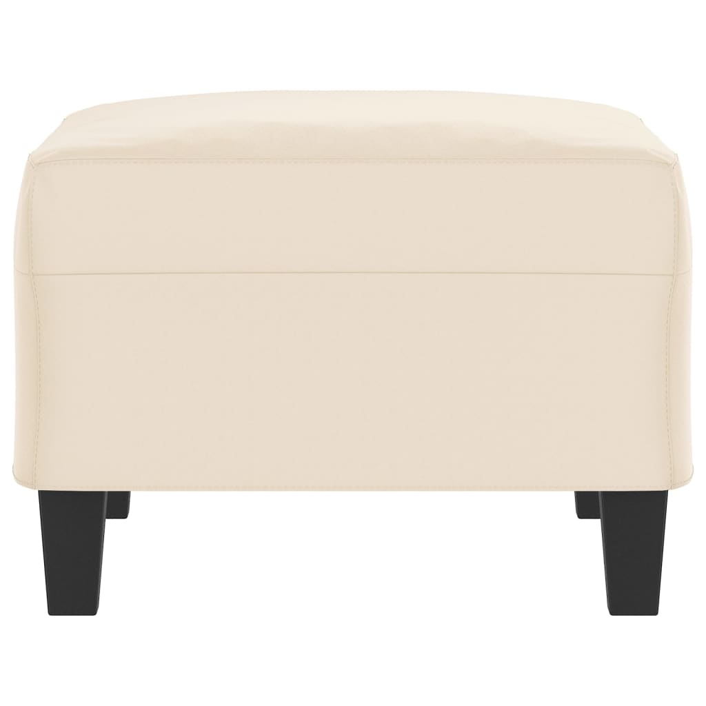 Fußhocker Taupe 60x50x41 cm Mikrofasergewebe