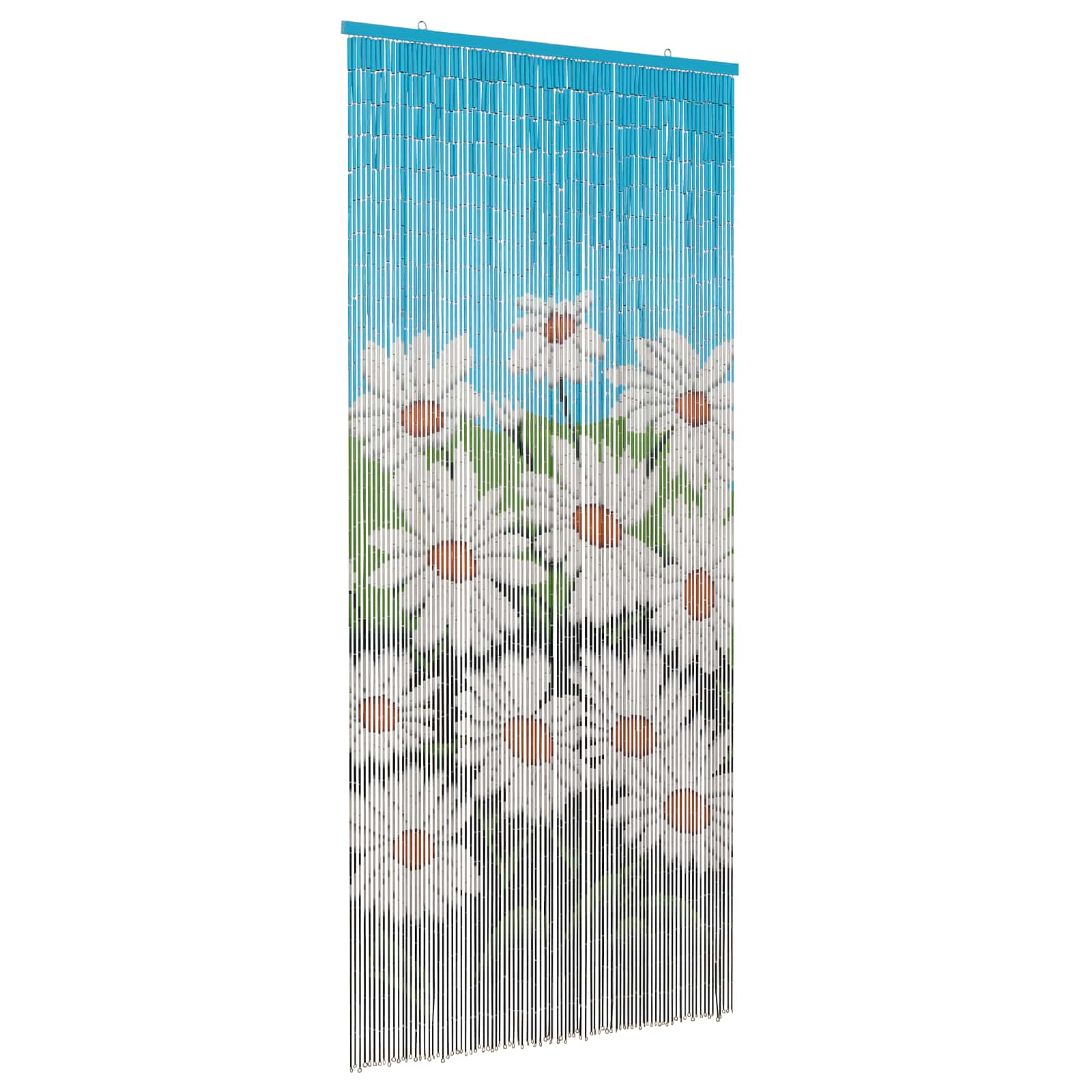 Insekten-Türvorhang Bambus Druck 90x220 cm Bambus